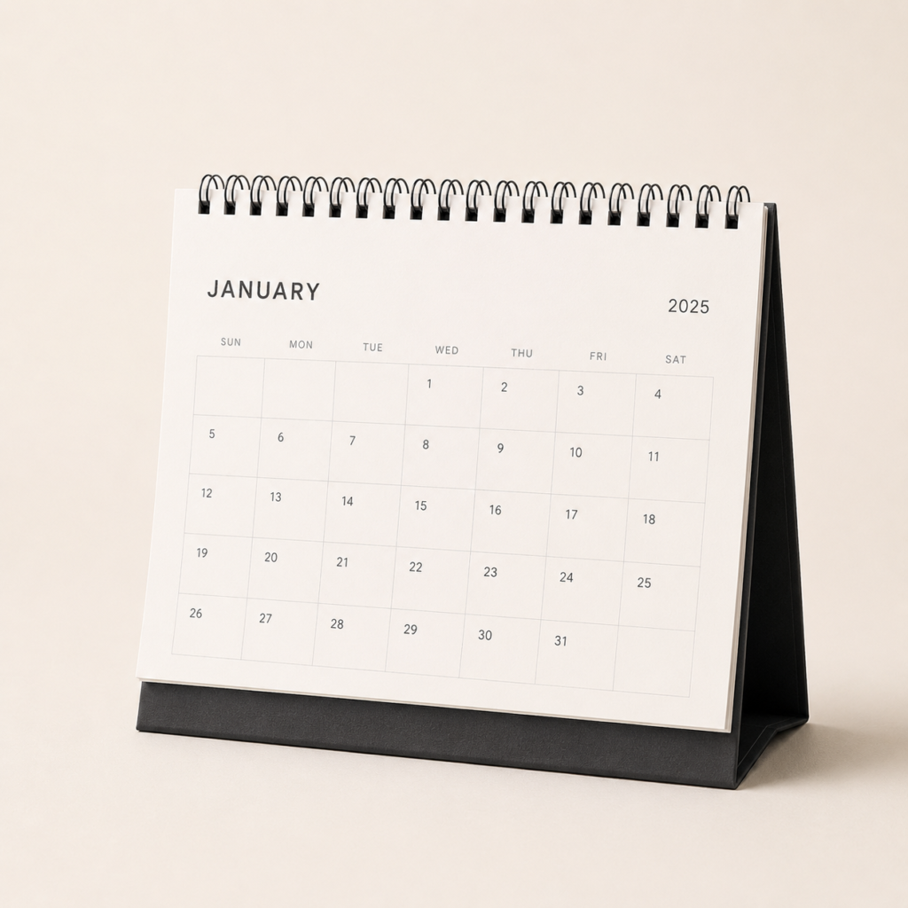 Minimal Desk Calendar